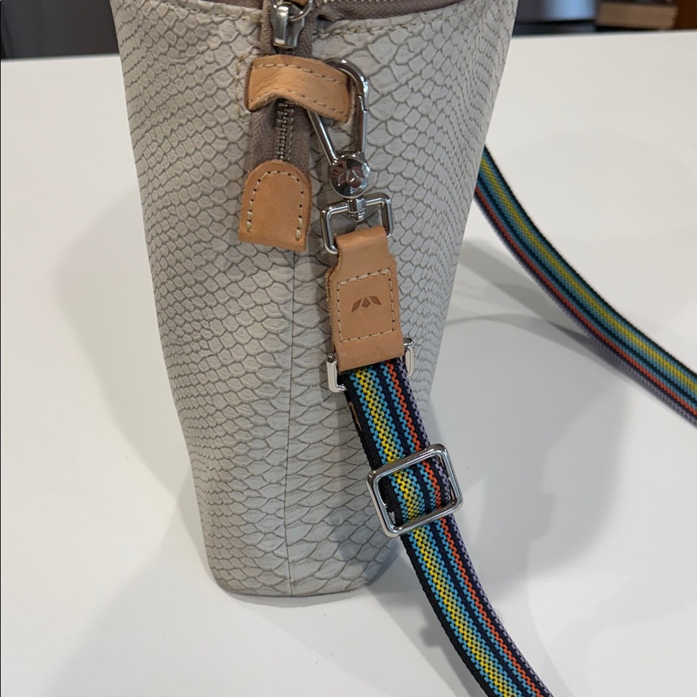 Consuela Textured Cream Crossbody Bag - Picture 8 of 11